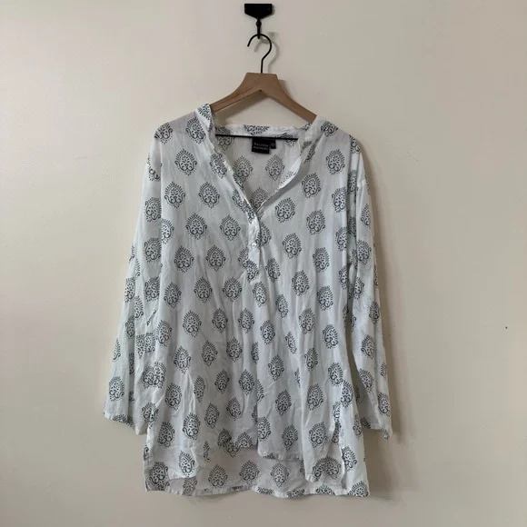MADISON MATHEWS cotton top — size XL - Picture 2 of 7